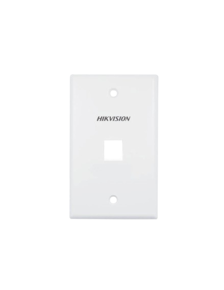 Tapas y Cajas | HIKVISION DS-1FPA1-A — Placa para Pared , 1 Puerto, 20 Piezas, Blanco