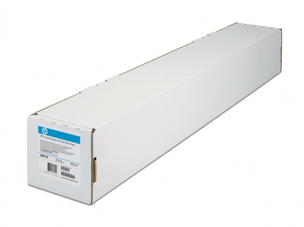 Rollos de Papel para Plotter | HP Q8916A — Rollo de Papel Fotográfico Brillante de Secado Instantáneo, 235 g/m², 610mm x 30.5m, 1 Pieza