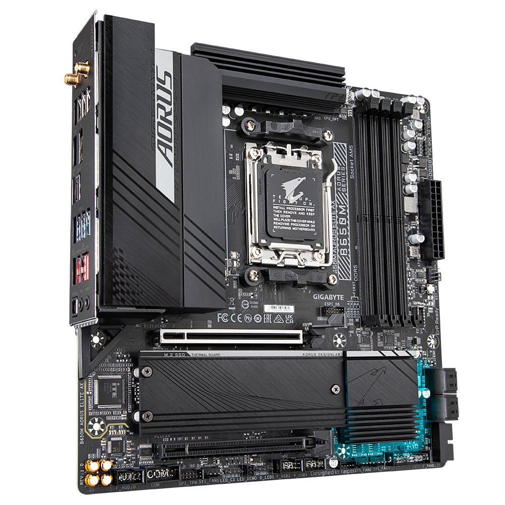 Tarjetas Madre | AORUS B650M AORUS ELITE AX — Tarjeta Madre , Micro-ATX, Socket AM5, AMD B650, 128GB DDR5, HDMI/DP para AMD
