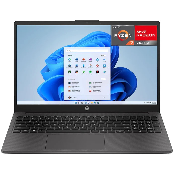 Laptops | HP 255-R732512-ROW — Laptop 255 G10, 15.6" 1920x1080 Full HD, AMD Ryzen 7 7730U, 32GB, 512GB SSD, Windows 11 Home, Inglés