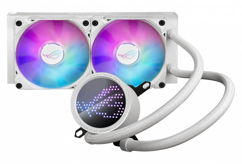 Enfriamiento Líquido | ASUS 90RC00J2-M0UAY0 — ROG RYUO III 240 ARGB Enfriamiento Líquido para CPU, 2x 120mm, hasta 2200RPM, Blanco