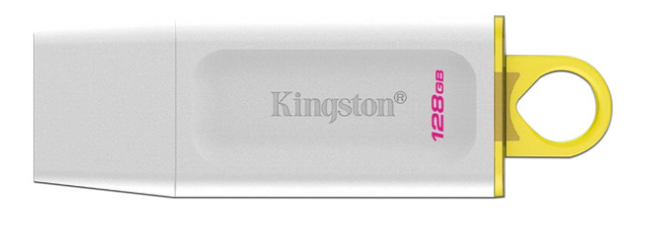 Memorias USB | KINGSTON KC-U2G128-5R — Memoria USB DataTraveler Exodia, 128GB, USB-A 3.2 Gen 1, Blanco