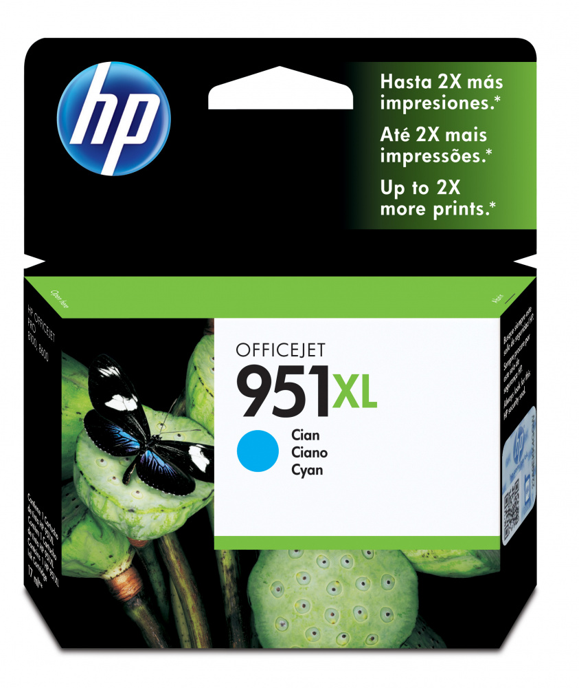 Cartuchos | HP CN046AL — Cartucho 951XL Cian Original, 1500 Páginas