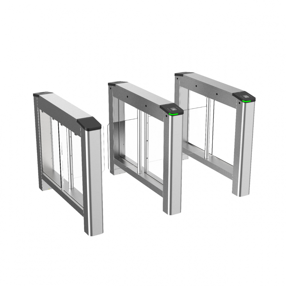 Puertas de Cortesía y Torniquetes | HIKVISION DS-K3B220LX-M/PG-DP90 — Torniquete de Barrera Giratoria , Acero Inoxidable