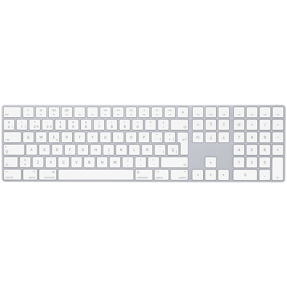 Mouse / Teclados / Trackpads | APPLE MQ052E/A — Magic Keyboard, Bluetooth, Blanco, Español
