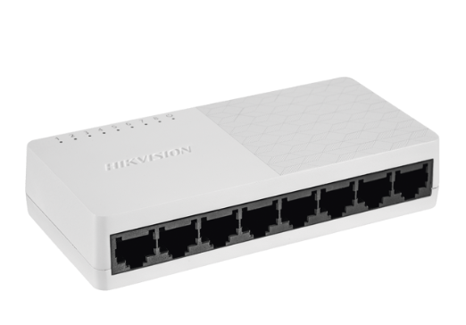 Switches | HIKVISION DS-3E0108D-O — Switch , 8 Puertos Fast Ethernet 10/100, 1.6 Gbit/s, 2000 Entradas, No Administrado