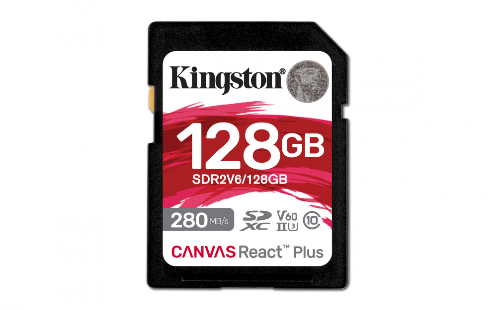 Memorias Flash | KINGSTON SDR2V6/128GB — Memoria Flash Canvas React Plus V60, 128GB, SDXC UHS-II Clase 10