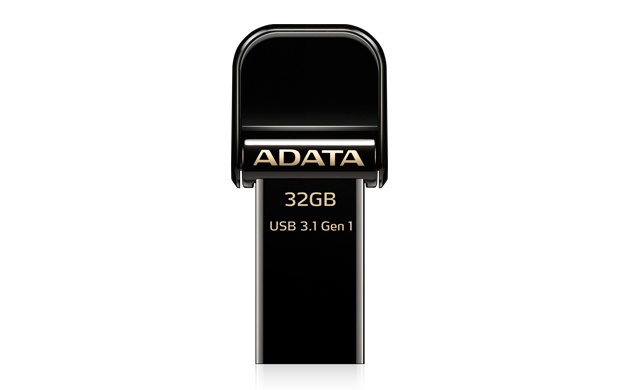 Memorias USB | ADATA AAI920-32G-CBK — Memoria USB AI920, 32GB, USB-A/Lightning 3.0, Lectura 150MB/s, Escritura 50MB/s, Negro