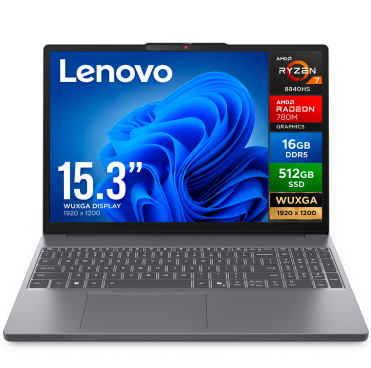 Laptops | LENOVO 83KA000QUS-ROW — Laptop IdeaPad Slim 3 15AHP10, 15.3" 1920x1200 WUXGA Táctil, AMD Ryzen 7 8840HS, 16GB, 512GB SSD, Windows 11 Home, Inglés