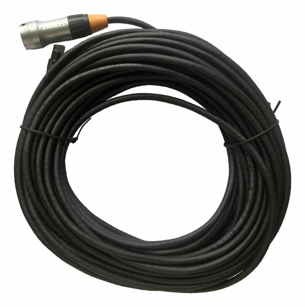 Accesorios para Videowall | HIKVISION DS-D42-NC — Cable de Datos Principal para Paneles LED , 20 Metros, Negro, Compatible con CD-1AAB y CD-2APA