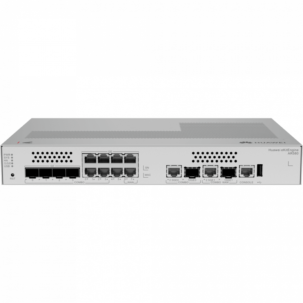 Firewall | HUAWEI AR580 — Firewall , Alámbrico, 6 x RJ-45, 2 x SFP+, 4 x SFP, 2000 Mbit/s