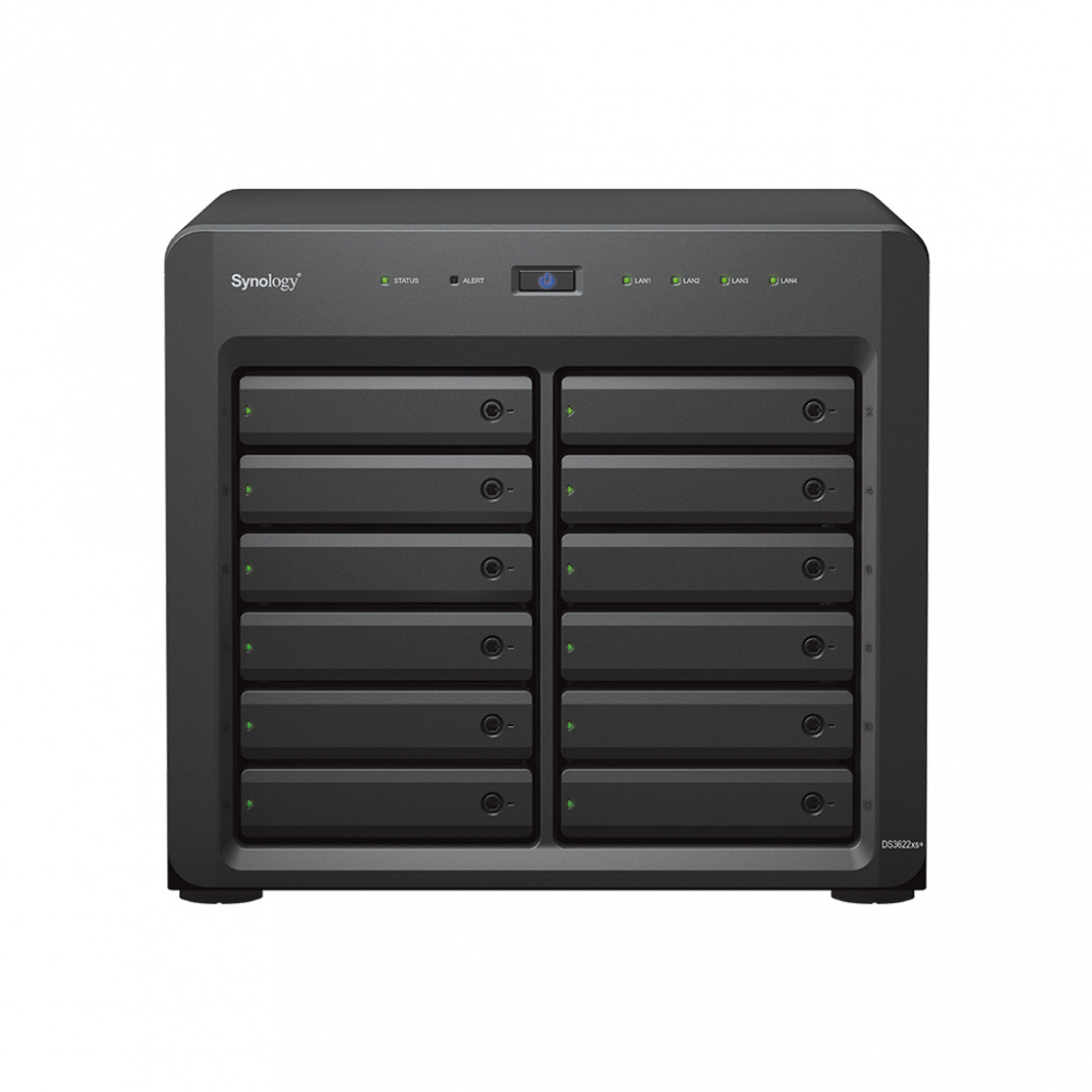 Servidores NAS | SYNOLOGY DS3622XS+ — NAS, 12 Bahías, Intel Xeon D-1531, 16GB RAM, SATA III, máx 200TB ― No Incluye Disco