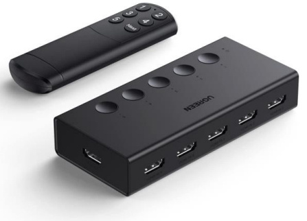 Divisores de Video | UGREEN 90512 — Switch HDMI, 5 x HDMI Entrada, 1 x HDMI Salida