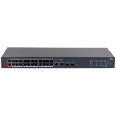 Switches | DAHUA DH-CS4226-24ET-240 — Switch CS4226-24ET-240, 24 Puertos Fast Ethernet 10/100 24 x PoE 240W, 2 Puertos SFP, 8.8 Gbit/s, 8000 Entradas, Administrado