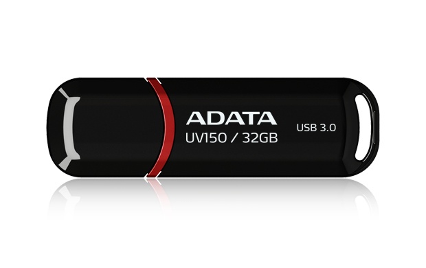Memorias USB | ADATA AUV150-32G-RBK — Memoria USB DashDrive UV150, 32GB, USB-A 3.0, Lectura 90MB/s, Escritura 25MB/s, Negro