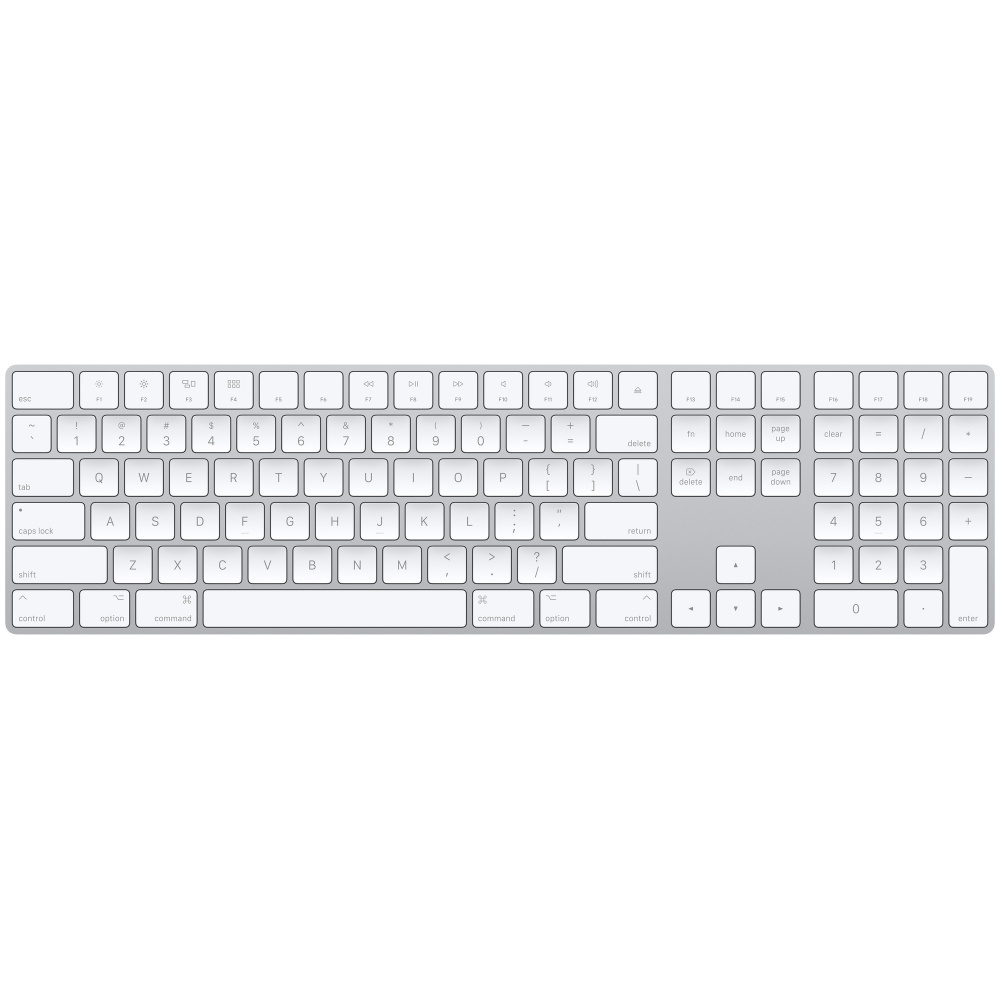 Mouse / Teclados / Trackpads | APPLE MXCJ3LL/A — Bluetooth, Plata/Blanco, Inglés