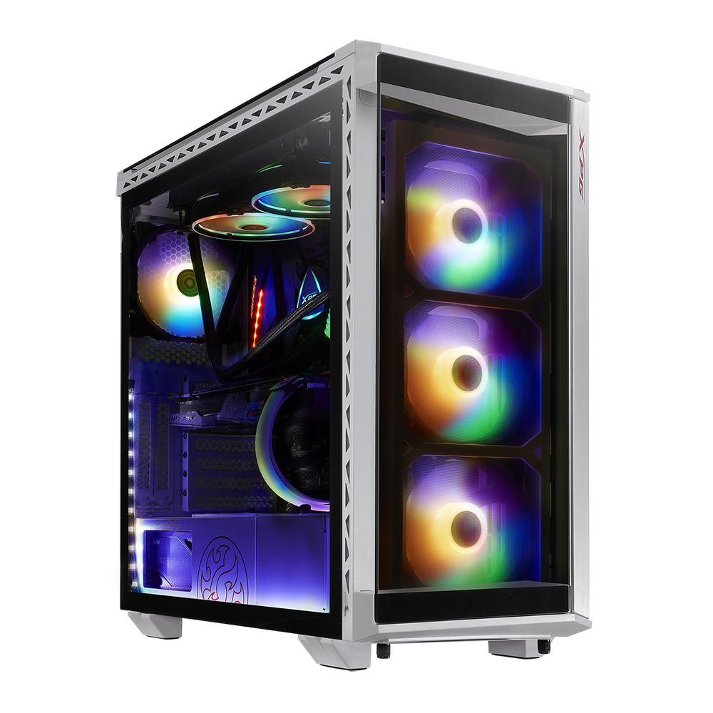 Gabinetes | XPG BATTLECRUISER-WHCWW — Gabinete BATTLECRUISER, Midi-Tower, ATX/EATX/Micro-ATX/Mini-ITX, USB 3.0, sin Fuente, 4 Ventiladores Instalados, Blanco