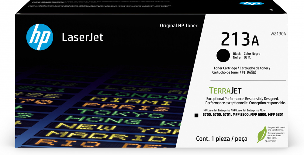 Tóner | HP W2130A — Tóner 213A Negro, 3.500 Páginas