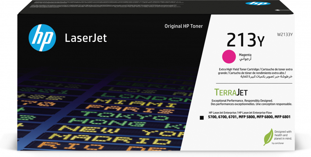 Tóner | HP W2133Y — Tóner 213Y Alto Rendimiento Magenta, 12.000 Páginas