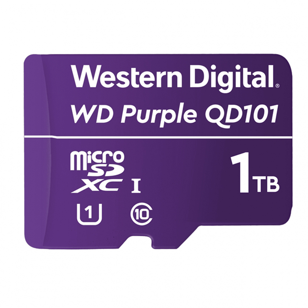 Memorias Flash | WESTERN DIGITAL WDD100T1P0C — Memoria Flash WD Purple SC QD101, 1TB MicroSDXC Clase 10