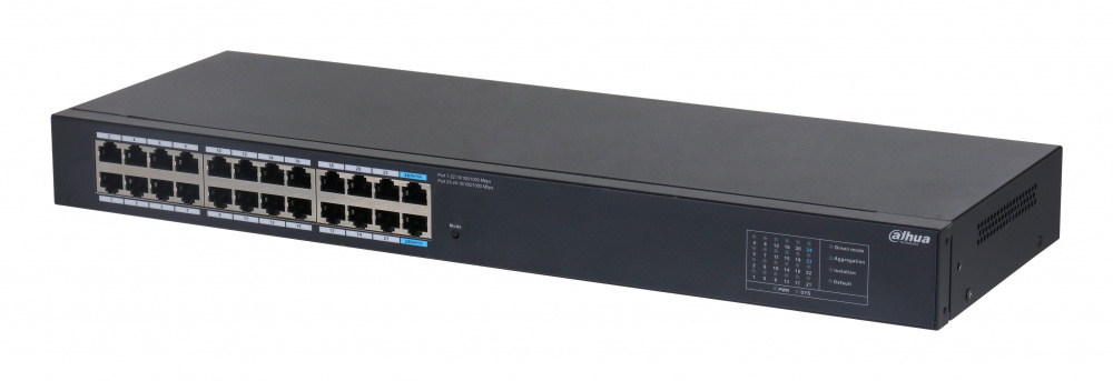 Switches | DAHUA DH-SG1024 — Switch Gigabit Ethernet , 24 Puertos 10/100/1000, 48 Gbit/s, 8000 Entradas - No Administrable