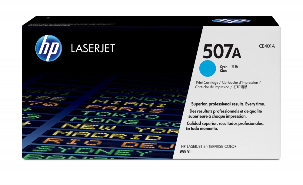 Tóner | HP CE401A — Tóner 507A Cian, 6.000 Páginas