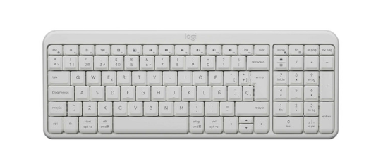 Teclados | LOGITECH 920-013446 — Teclado K250, Teclado Mecánico, Membrana, Inalámbrico, Bluetooth, Blanco, Español