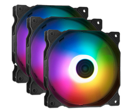 Ventiladores | XPG VENTO120ARGBPWM3C-BKCWW (3 PACK) — Ventilador VENTO, 3x 120mm, 1200RPM, ARGB, Negro