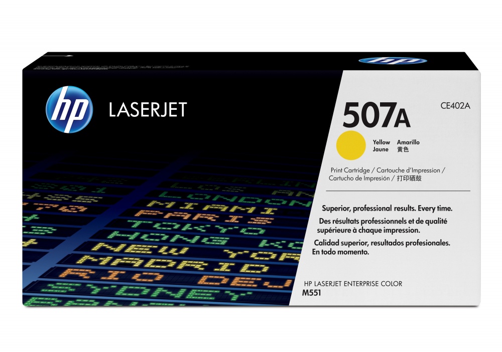 Tóner | HP CE402A — Tóner 507A Amarillo, 6.000 Páginas