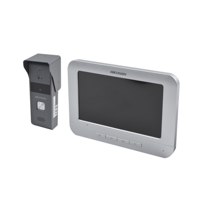 Videoporteros | HIKVISION DS-KIS203-T — Videoportero/Interfon , 7", Altavoz, Alámbrico, Gris