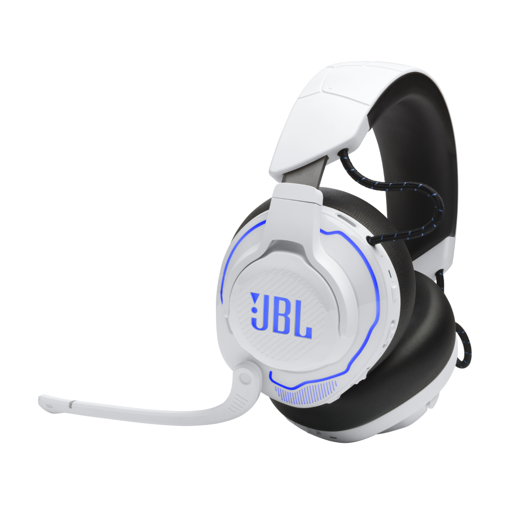 Audífonos | JBL 8000091002 — Audífonos Gamer con Micrófono Quantum 910, Bluetooth, Cancelación de Ruido, Alámbrico/Inalámbrico, USB, para PC, Azul/Blanco
