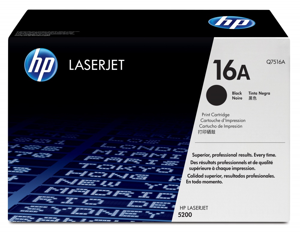 Tóner | HP Q7516A — Tóner 16A Negro, 12.000 Páginas
