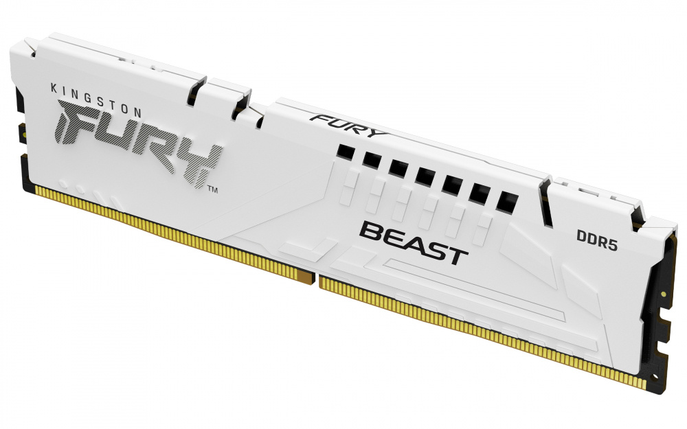 Memorias RAM para PC | KINGSTON KF560C30BWE-32 — Memoria RAM Fury Beast DDR5, 6000MHz, 32GB, CL30, XMP/EXPO, Blanco
