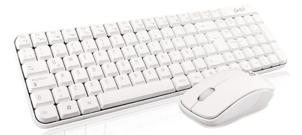 Kits de Teclado y Mouse | GHIA GT4000WG — Kit de Teclado y Mouse , RF Inalámbrico, Blanco (Español)