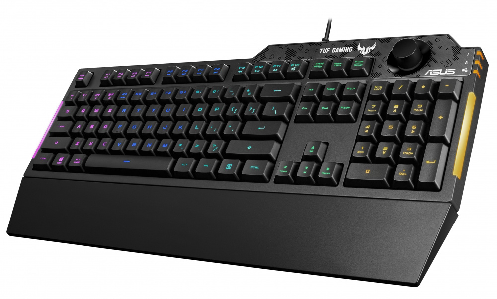 Teclados | ASUS 90MP01X0-BKAA00 — Teclado Gamer TUF Gaming K1 RGB, Alámbrico, Negro (Inglés)