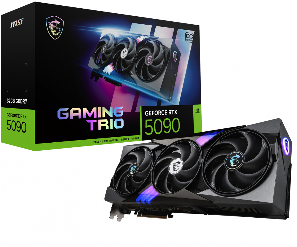 Tarjetas de Video | MSI GEFORCE RTX 5090 32G GAMING TRIO OC — Tarjeta de Video NVIDIA GeForce RTX 5090 GAMING TRIO OC, 32GB 512-bit GDDR7, PCI Express x16 5.0