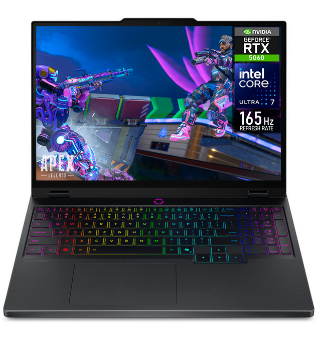 Laptops | LENOVO L5II-5060CU7321TM-ROW — Laptop Gamer Legion 5i, 15.1" 2560x1600, Intel Core Ultra 7 255HX, NVIDIA GeForce RTX 5060, 32GB, 1TB SSD, Windows 11 Home, Inglés
