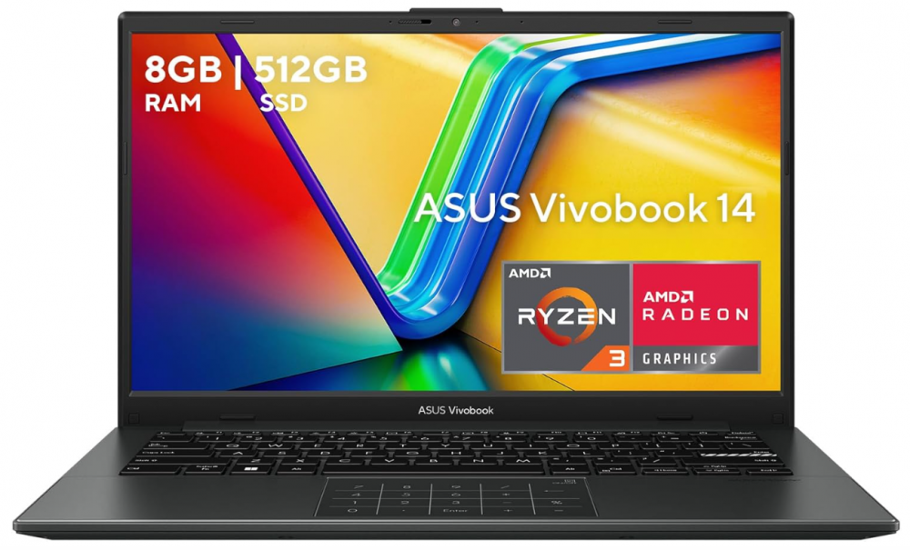 Laptops | ASUS L1404FA-NK414W — Laptop Vivobook, 14" 1920x1080 Full HD, AMD Ryzen 3 7320U, 8GB, 512GB SSD, Windows 11 Home, Español