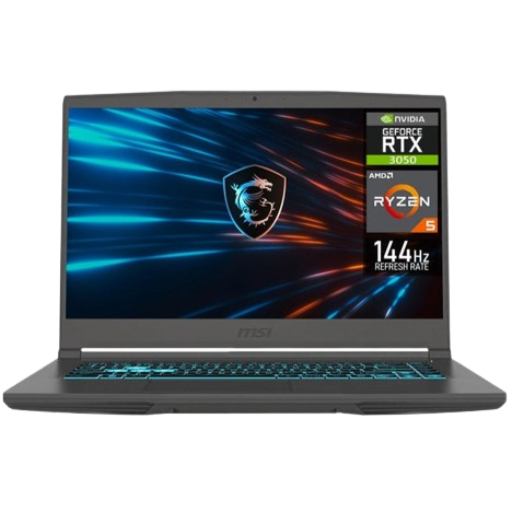 Laptops | MSI B7UC-3050R524 — Laptop Gamer Thin 15 B7UC, 15.6" 1920x1080 Full HD, AMD Ryzen 5 7535HS, NVIDIA GeForce RTX 3050, 24GB, 512GB SSD, Windows 11 Home, Español