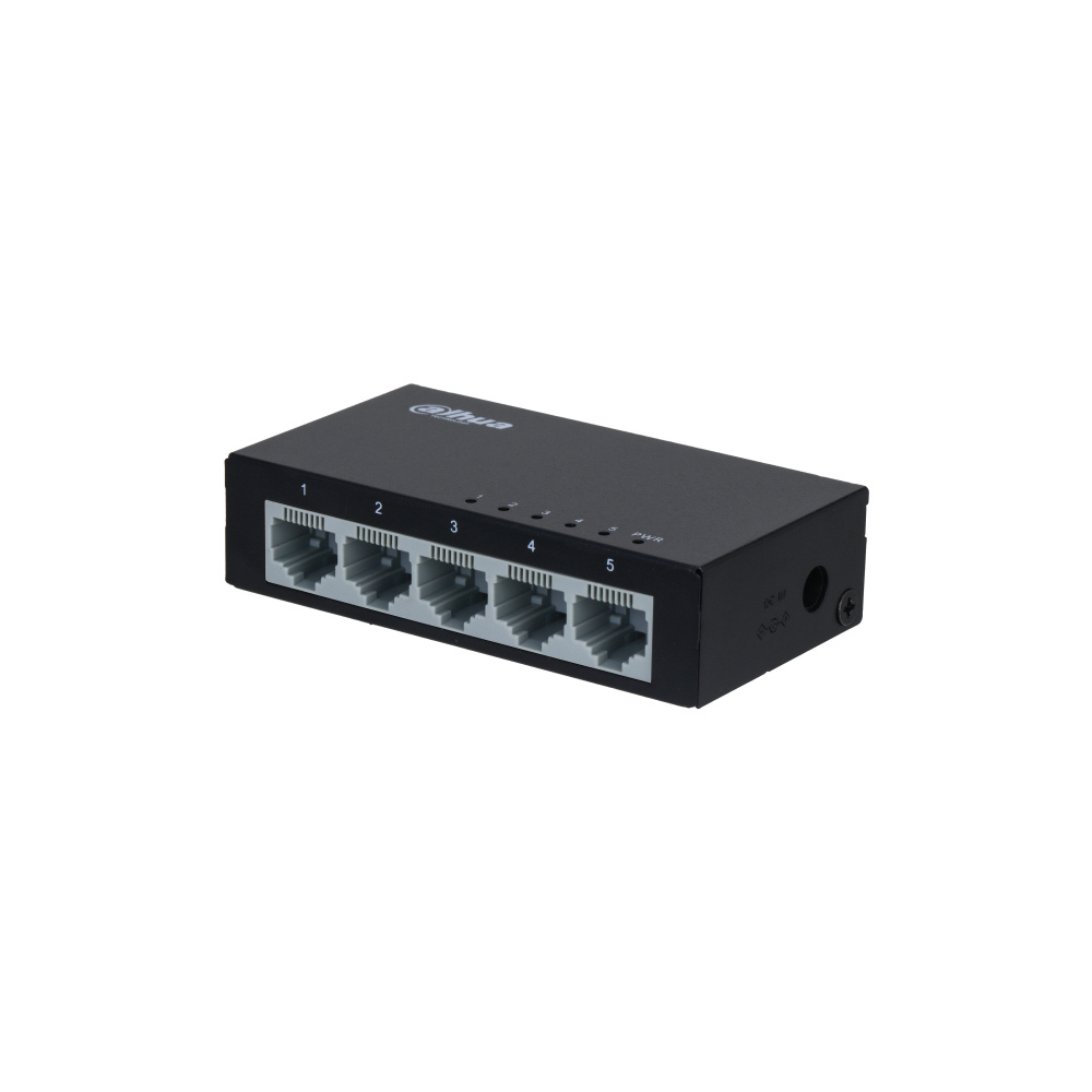 Switches | DAHUA DH-PFS3005-5ET-V2 — Switch Fast Ethernet Access PFS3005-5ET-V2, 5 Puertos 10/100 Mbps, 1Gbit/s, 2000 Entradas - No Administrable