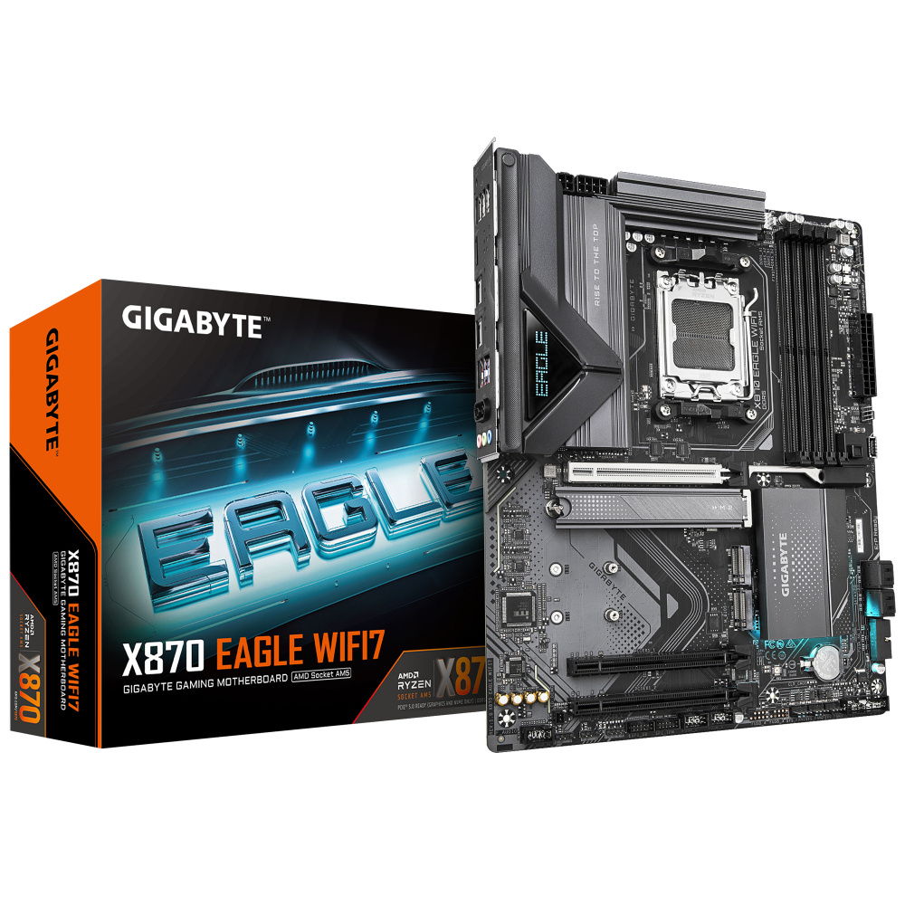 Tarjetas Madre | GIGABYTE X870 EAGLE WIFI7 — Tarjeta Madre , ATX, Socket AM5, AMD X870, 256GB DDR5, HDMI/DP para AMD