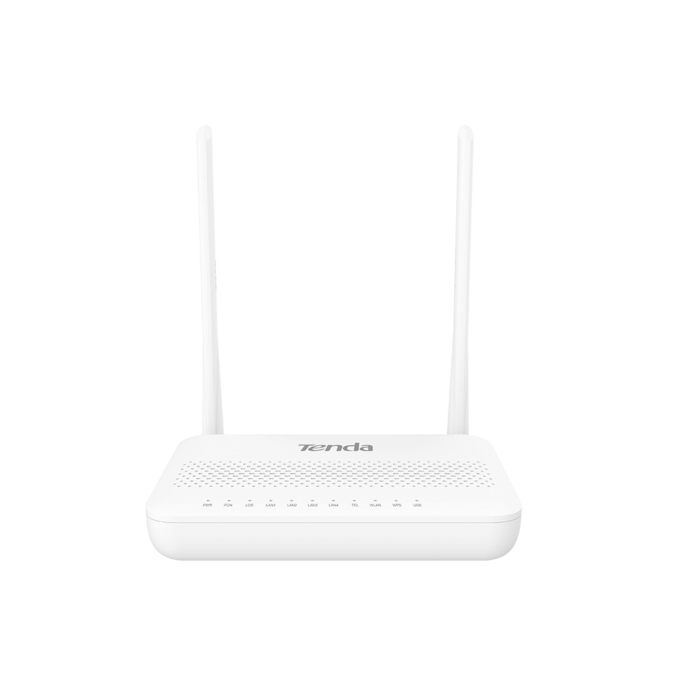 Unidades de Red Óptica | TENDA HG6 — Terminal de Línea Óptica ONT , Wi-Fi, 1x SC, 4x RJ-45