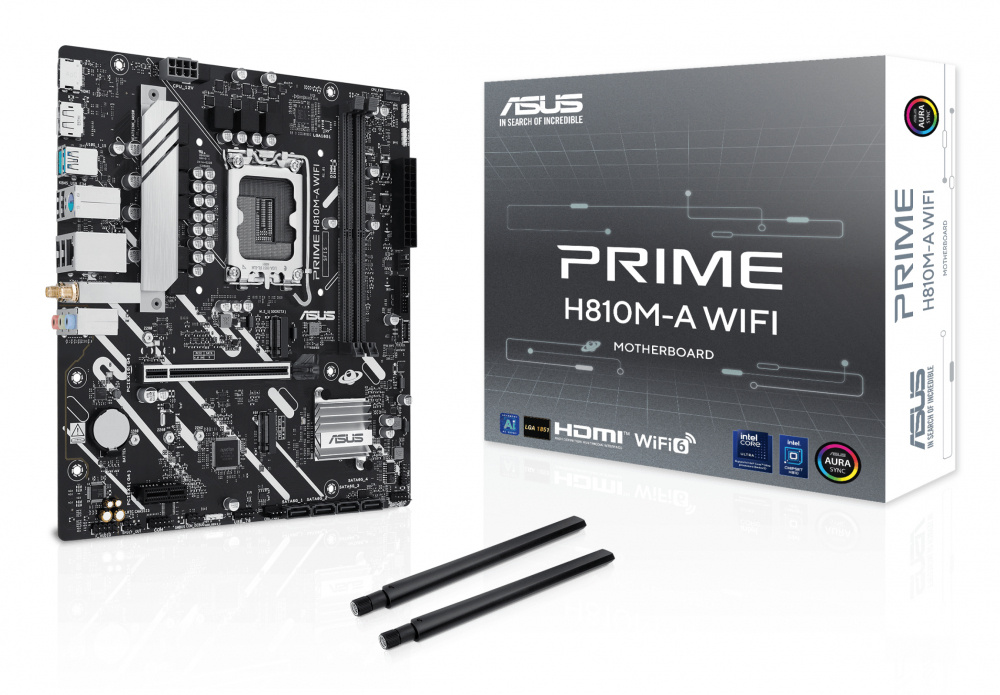 Tarjetas Madre | ASUS 90MB1KJ0-M0EAY0 — Tarjeta Madre PRIME H810M-A WIFI, Micro-ATX, LGA 1851, Intel H810, 128GB DDR5, HDMI/DP para Intel