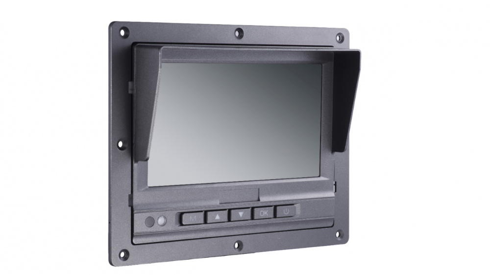 Monitores CCTV | HIKVISION DS-MP1301(AE) — Monitor LED 7" para Videovigilancia, 800 x 480 Pixeles, Negro, para DVR's Móviles