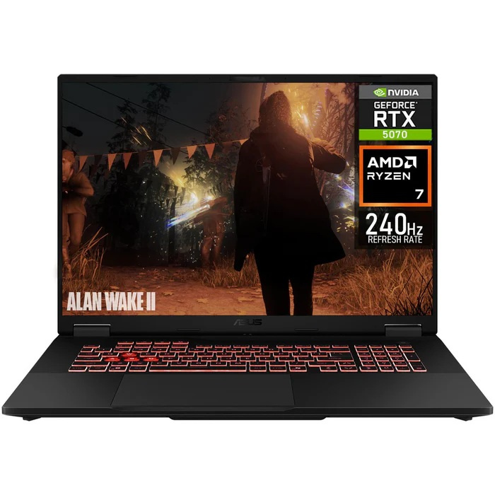 Laptops | ASUS TUFA18I-R7641T-ROW — Laptop Gamer TUF Gaming A18, 18" 2560x1600, AMD Ryzen 7 260, NVIDIA GeForce RTX 5070, 64GB, 1TB SSD, Windows 11 Home, Inglés