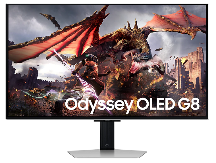 Monitores | SAMSUNG LS32DG802SNXZA — Monitor Gamer Odyssey OLED G8 QD-OLED 32", 3840x2160 4K Ultra HD, G-Sync/FreeSync, 240Hz, HDMI/DisplayPort, Bocinas Integradas, Plata