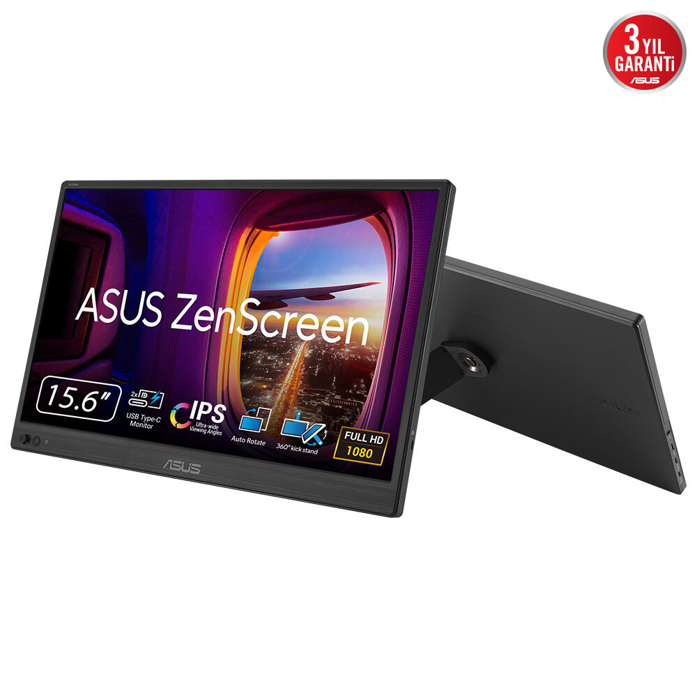 Monitores Portátiles | ASUS 90LM0AZ3-B011C1 — Monitor Portátil ZenScreen MB169CK LCD 15.6", 1920x1080 Full HD, 60Hz, HDMI