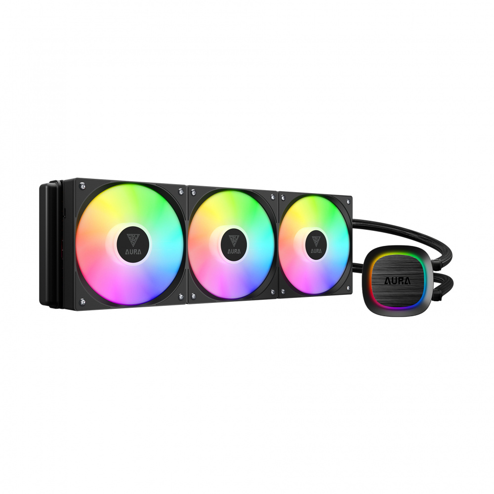 Enfriamiento Líquido | GAMDIAS GD-AURA GL360 V2 — AURA GL360 V2 Enfriamiento Líquido para CPU, 2x 120mm, hasta 1800RPM, Negro