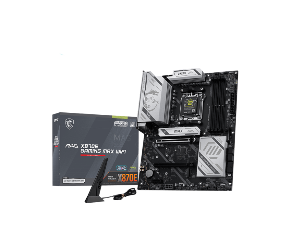 Tarjetas Madre | MSI MAG X870E GAMING MAX WIFI — Tarjeta Madre , ATX, Socket AM5, AMD X870E, 256GB DDR5, HDMI/DP para AMD