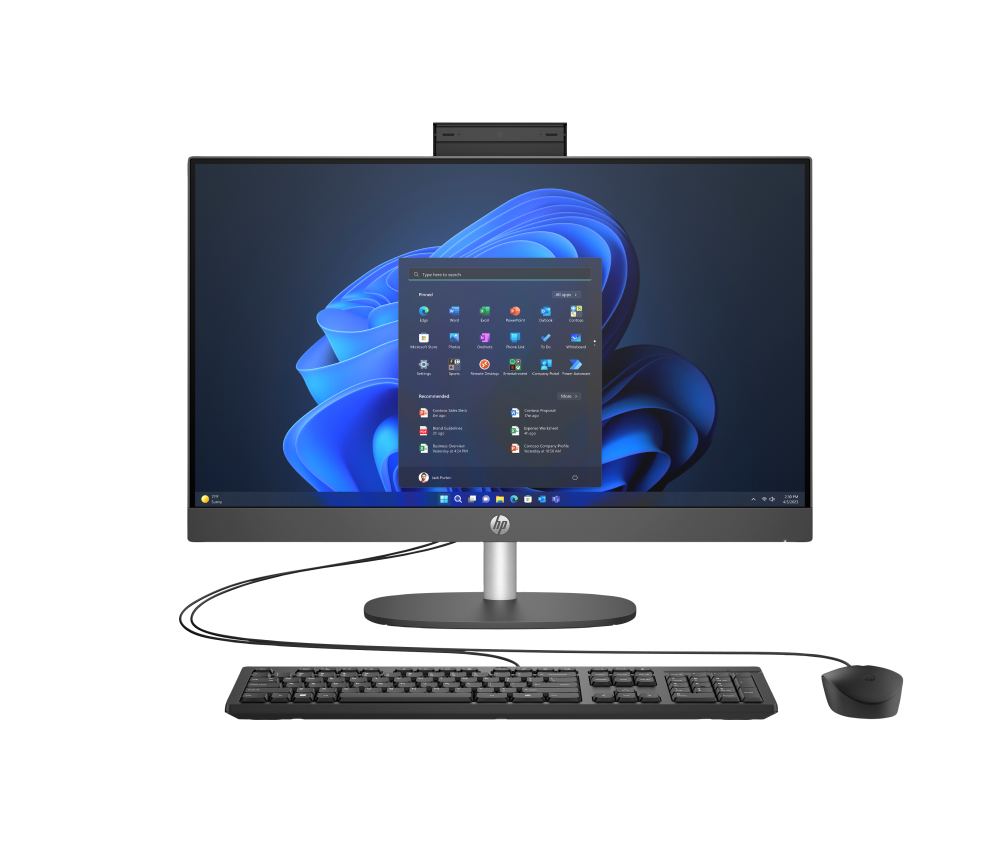 All in One | HP CS4D4LT-PRO — ProOne 240 G10 All-in-One 23.8", Intel Core Ultra 5 125U, 8GB, 512GB SSD, Windows 11 Pro